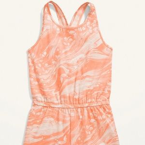 SOLD Old Navy Girls Sleeveless Cross-back Romper - size XXL(18)